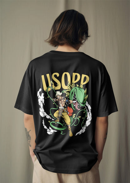 One Piece Usopp Sniper King Graphic Printed Oversized T-shirt Harble Outfits