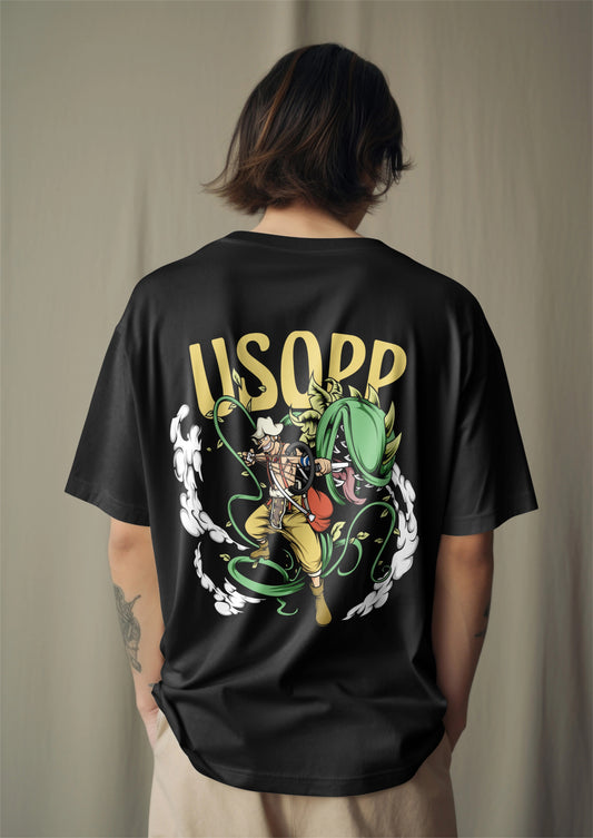 One Piece Usopp Sniper King Graphic Printed Oversized T-shirt Harble Outfits