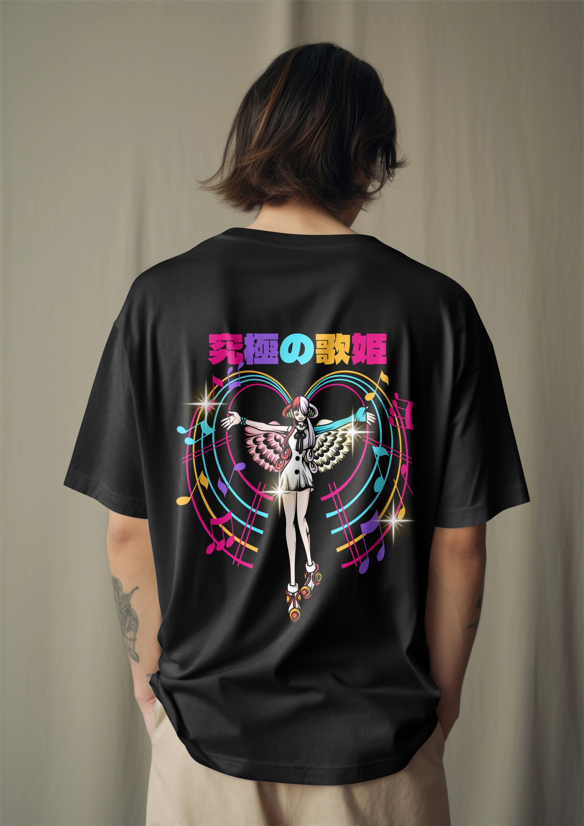 One Piece Uta Graphic Printed Oversized T-shirt Harble Outfits