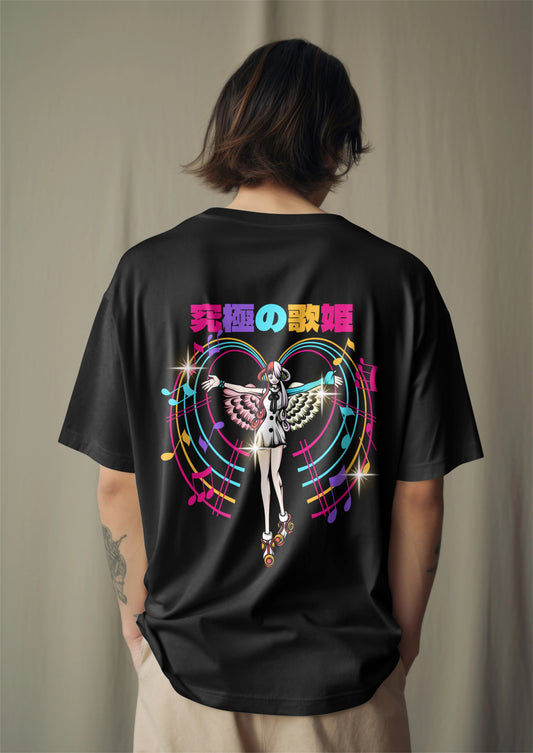 One Piece Uta Graphic Printed Oversized T-shirt Harble Outfits