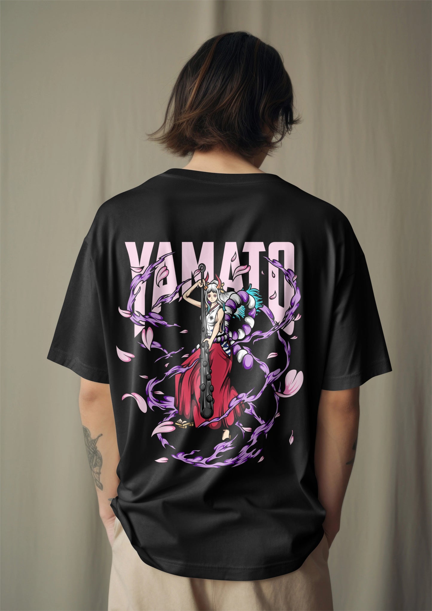 One Piece Yamato Oni Princess Graphic Printed Oversized T-shirt Harble Outfits