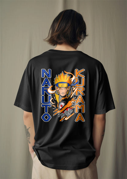 Naruto Kurama Graphic Printed Oversized T-shirt Harble Outfits