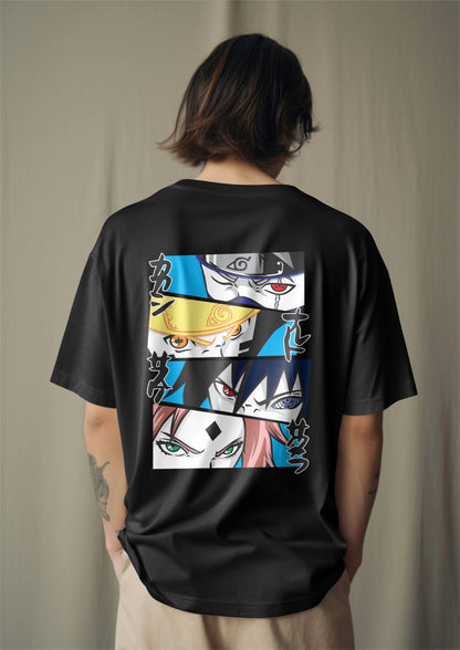 Team 7 Eyes of Power Graphic Printed Oversized T-shirt Harble Outfits