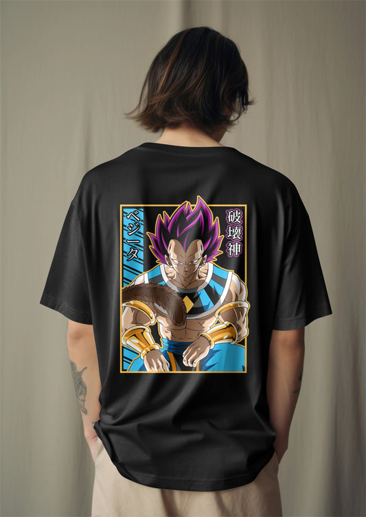 Dragon Ball Super Vegeta Hakai Unleashed Oversized T-shirt