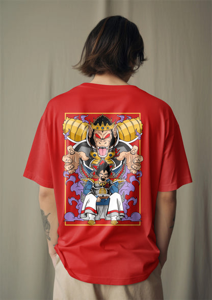 Dragon Ball Z Vegeta "Prince of Destruction" Printed Oversized T-shirt
