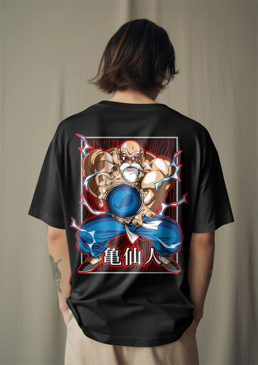 Master Roshi Graphic Printed Oversized T-shirt