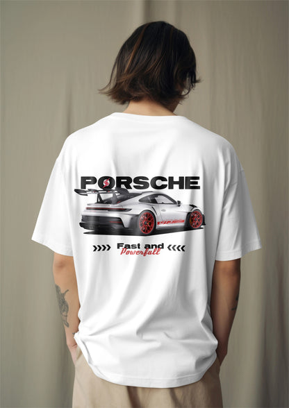Porsche GT3 RS Graphic Printed Oversized T-shirt Harble Outfits