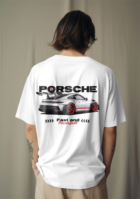 Porsche GT3 RS Graphic Printed Oversized T-shirt Harble Outfits