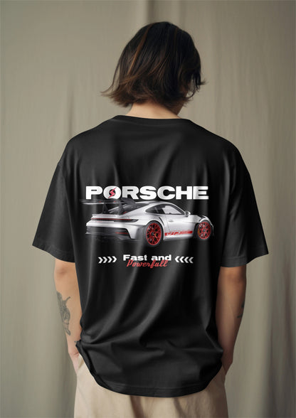 Porsche GT3 RS Graphic Printed Oversized T-shirt Harble Outfits