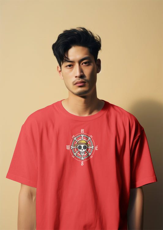 One Piece Jinbe Knight of the Sea Graphic Printed Oversized T-shirt Harble Outfits