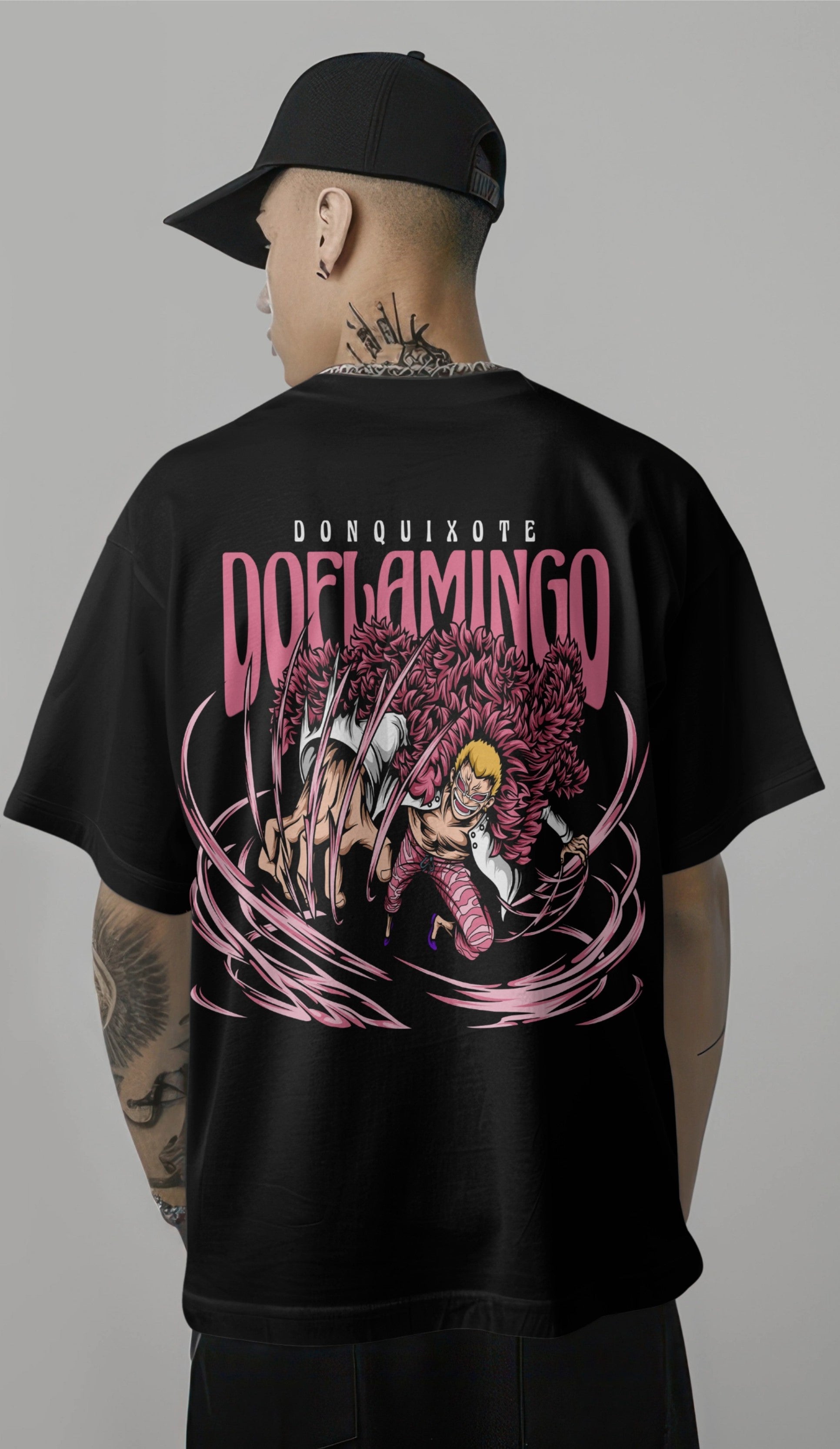 One Piece Donquixote Doflamingo String Graphic Printed Oversized T-shirt Harble Outfits