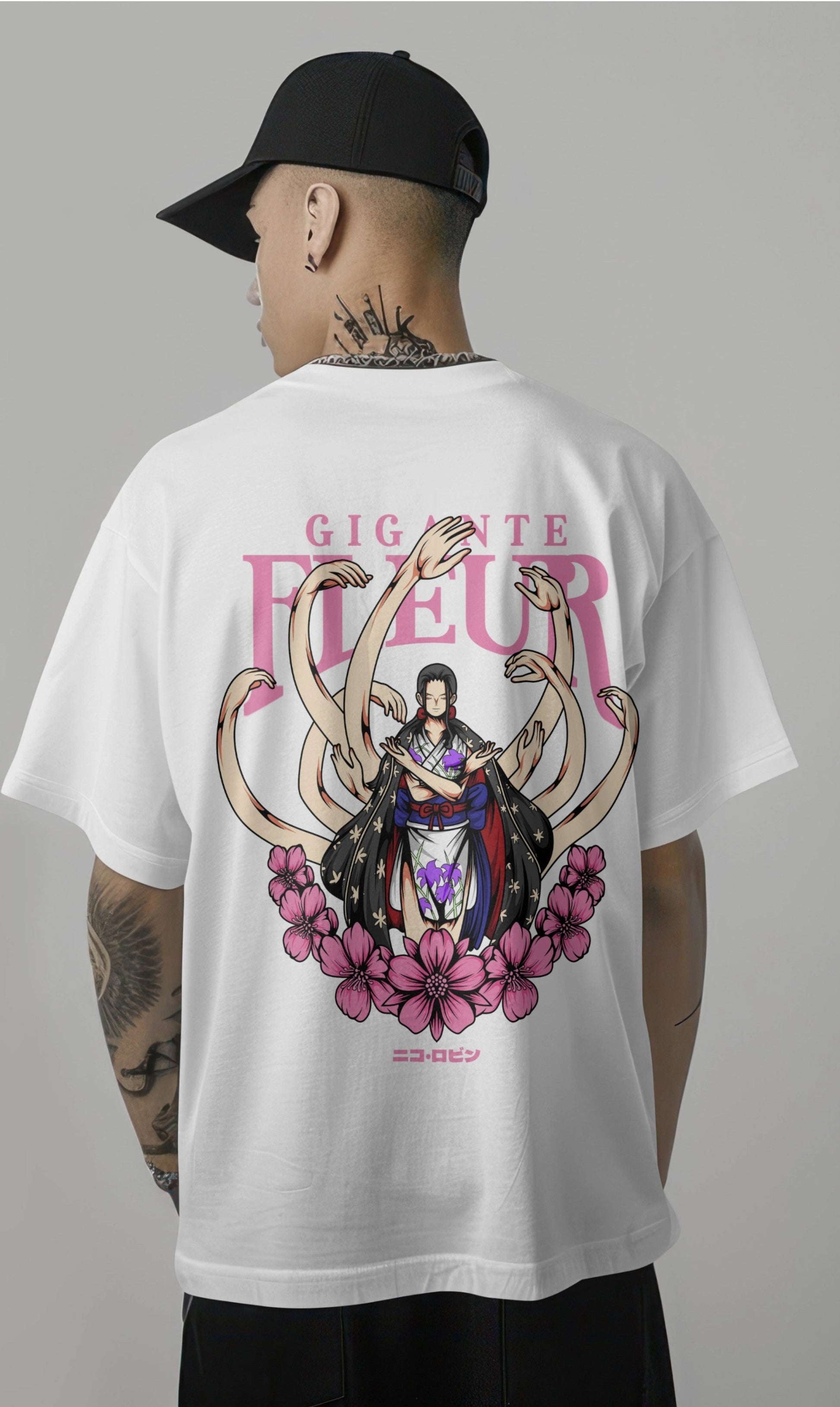 One Piece Nico Robin Graphic Printed Oversized T-shirt Harble Outfits