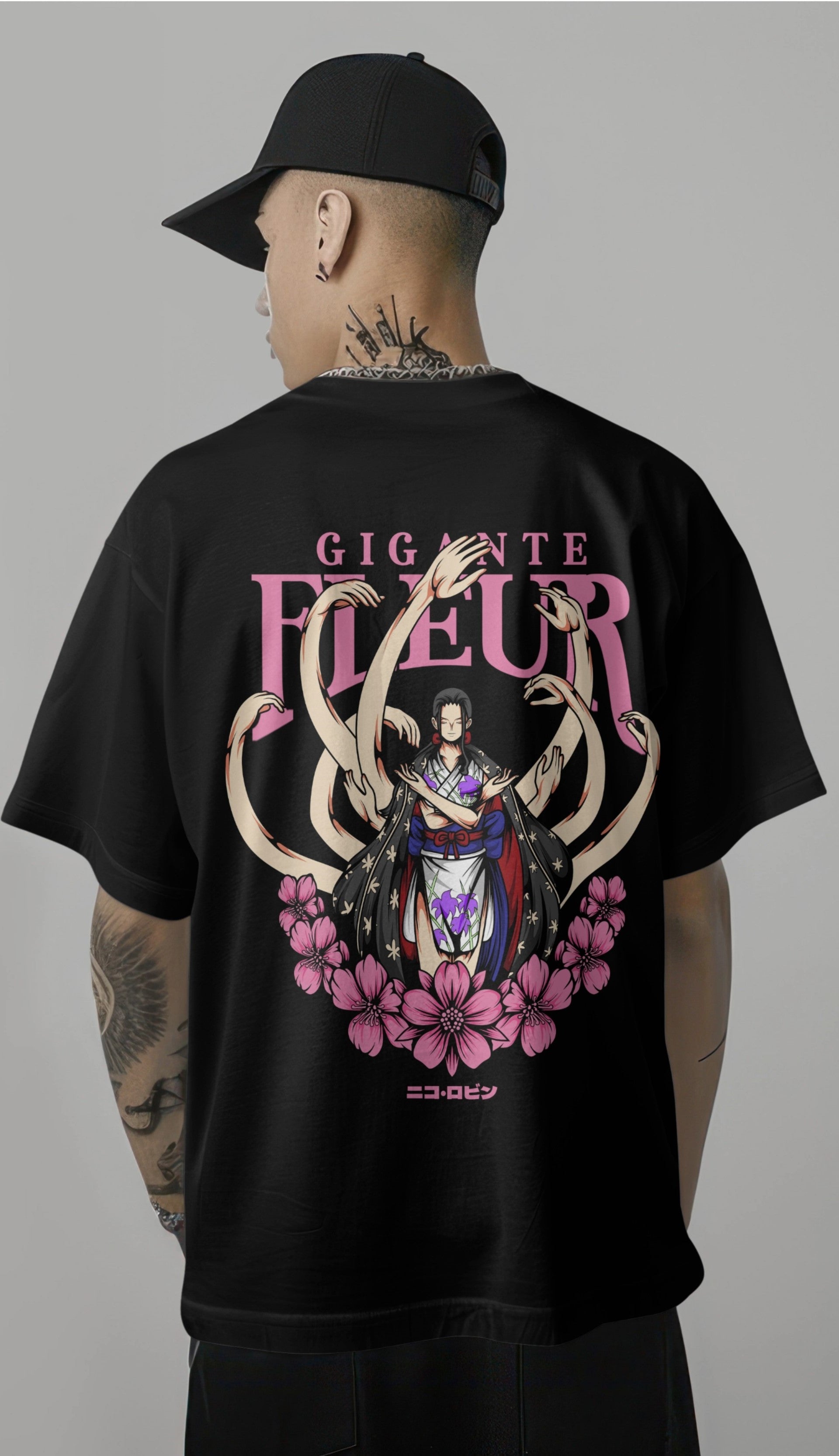 One Piece Nico Robin Graphic Printed Oversized T-shirt Harble Outfits