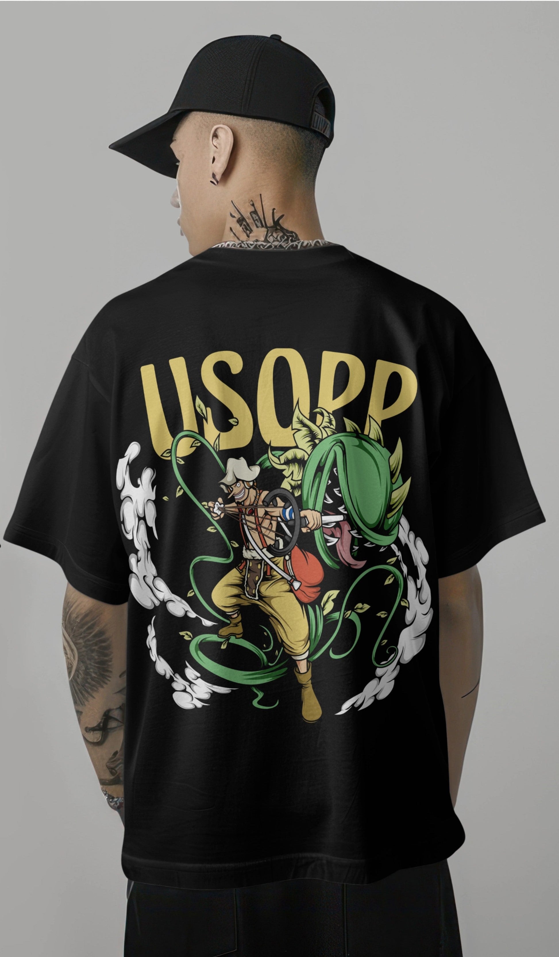 One Piece Usopp Sniper King Graphic Printed Oversized T-shirt Harble Outfits