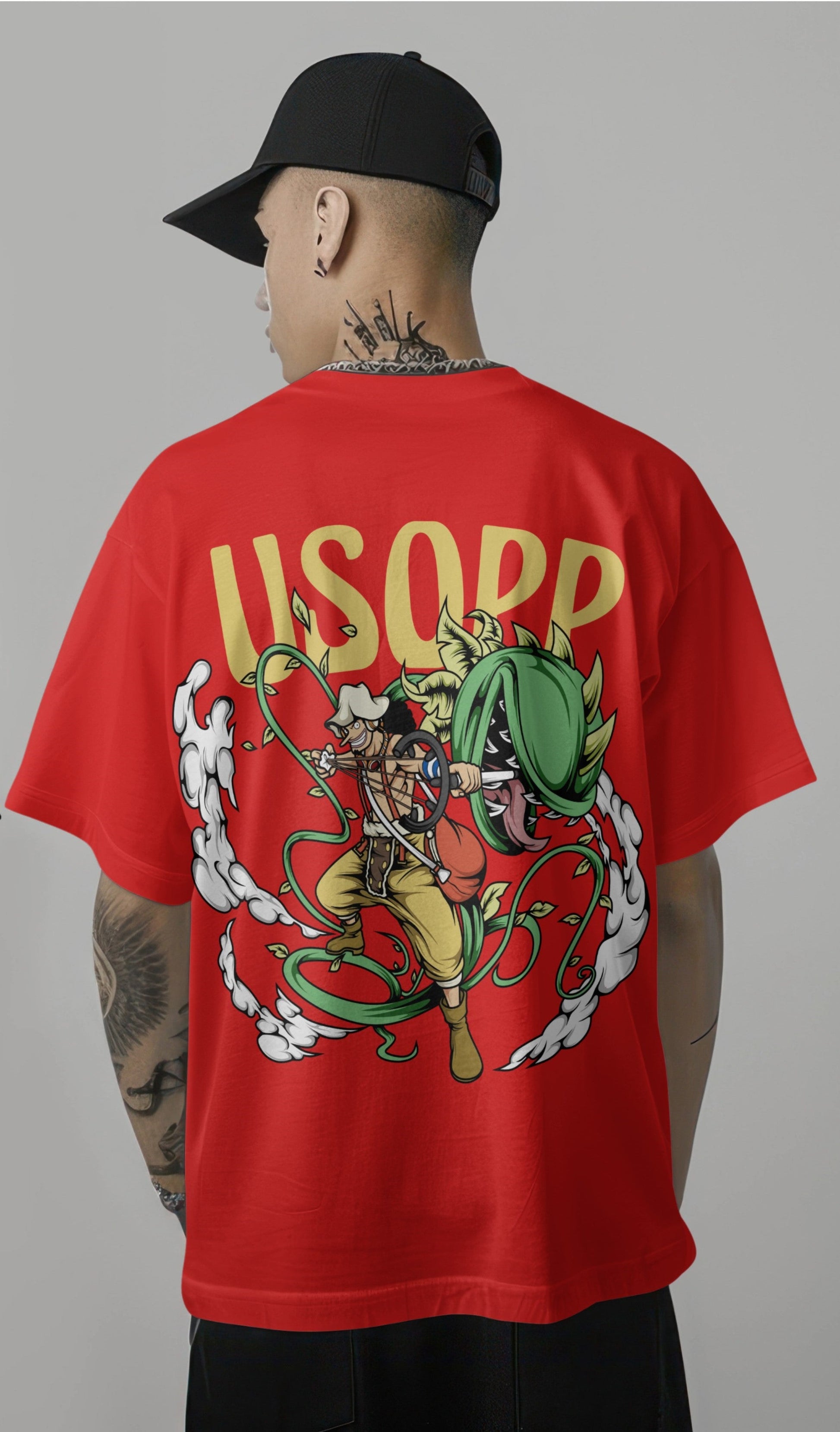 One Piece Usopp Sniper King Graphic Printed Oversized T-shirt Harble Outfits