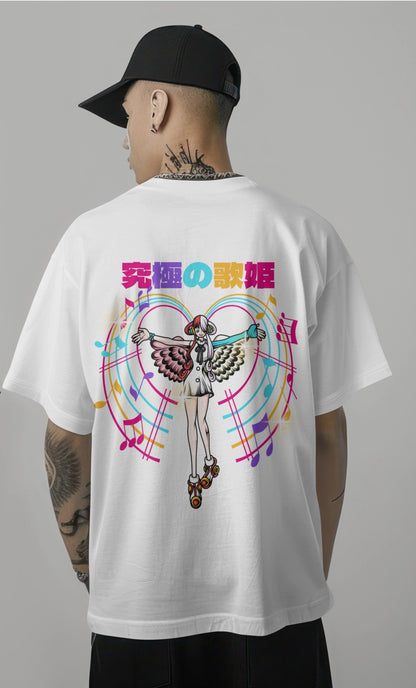 One Piece Uta Graphic Printed Oversized T-shirt Harble Outfits