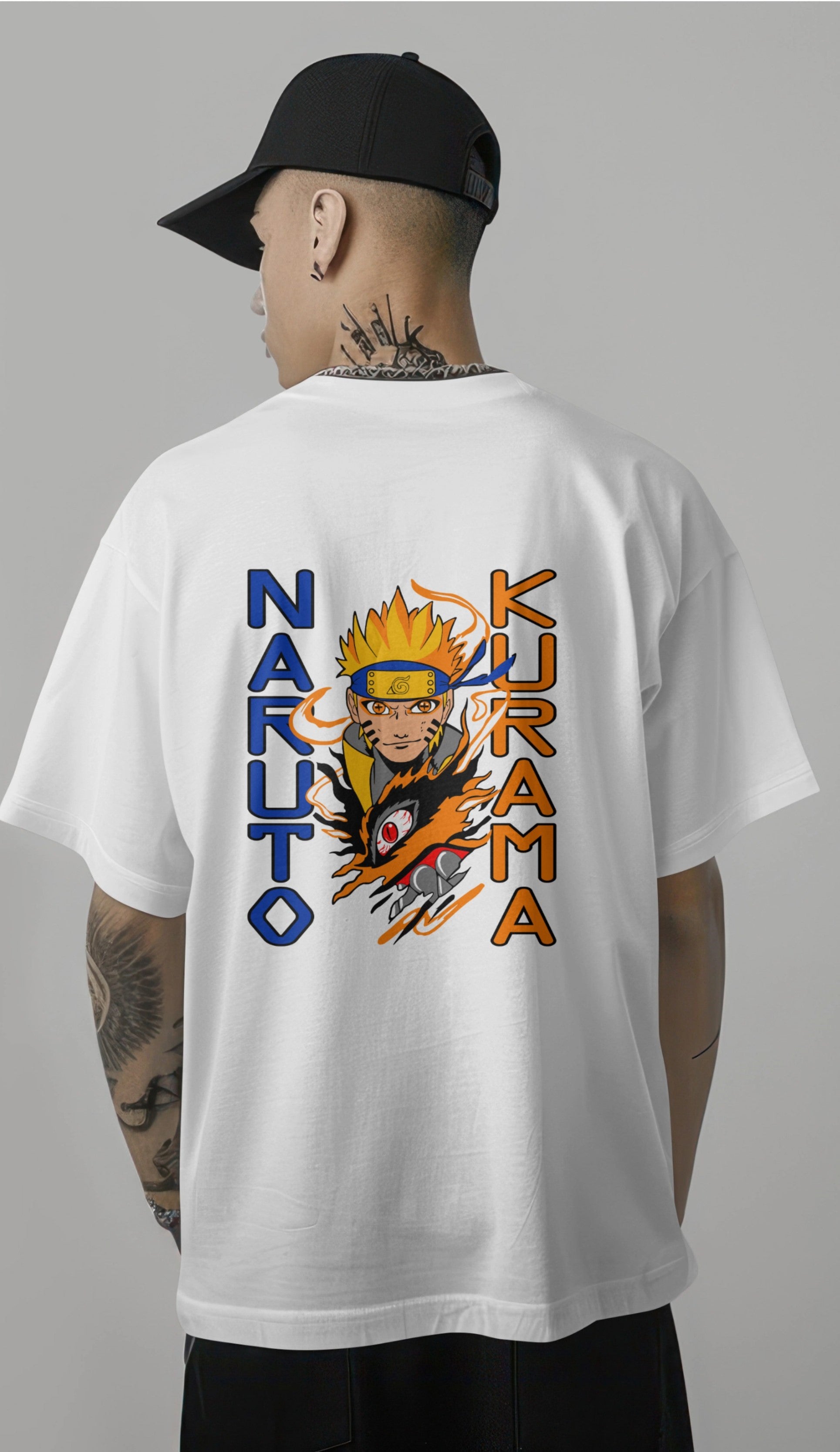 Naruto Kurama Graphic Printed Oversized T-shirt Harble Outfits