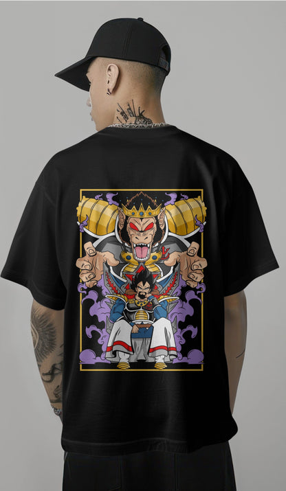 Dragon Ball Z Vegeta "Prince of Destruction" Printed Oversized T-shirt