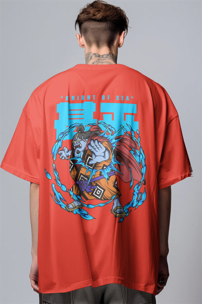 One Piece Jinbe Knight of the Sea Graphic Printed Oversized T-shirt Harble Outfits