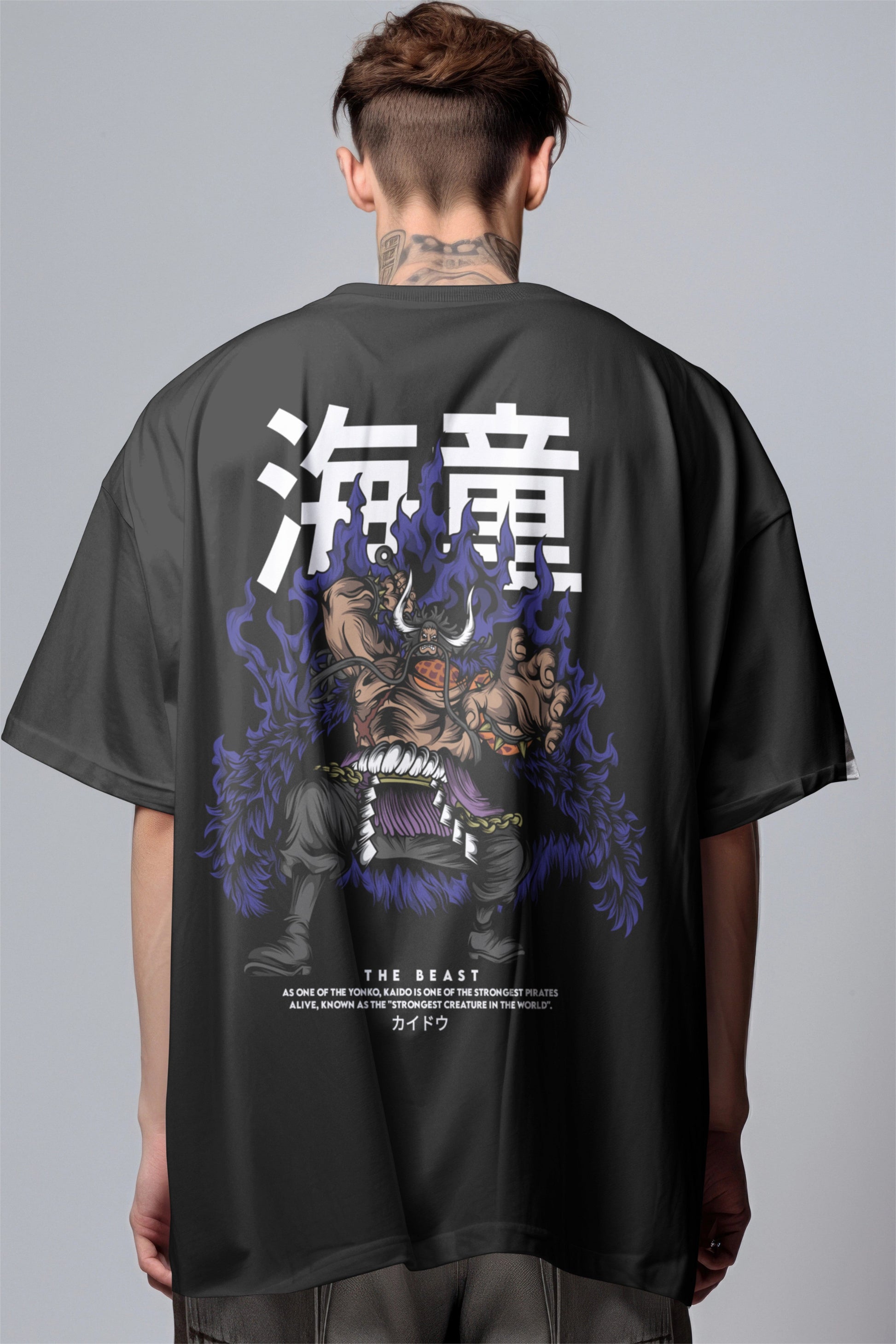 One Piece Kaido The Beast Emperor Graphic Printed Oversized T-shirt Harble Outfits