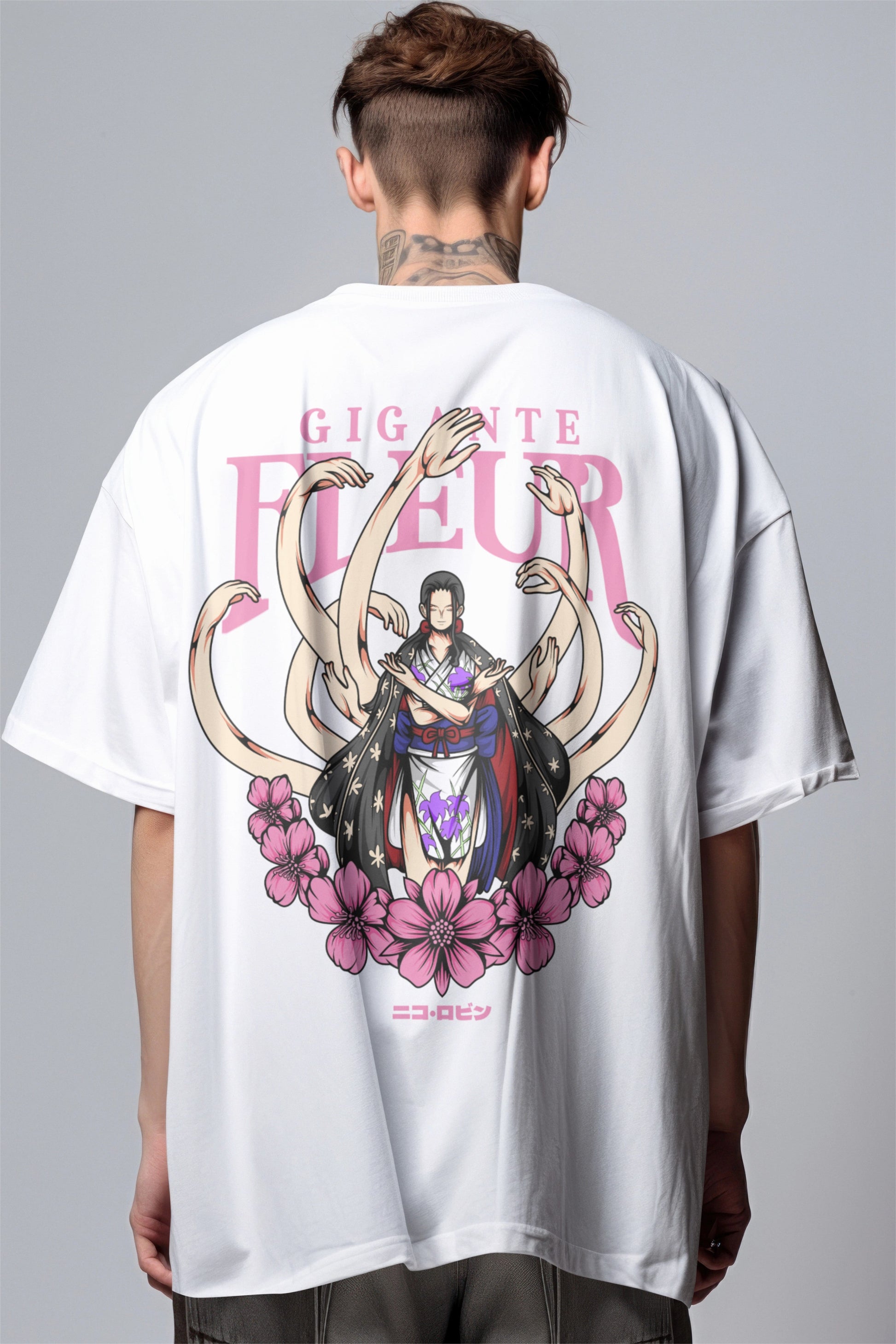 One Piece Nico Robin Graphic Printed Oversized T-shirt Harble Outfits