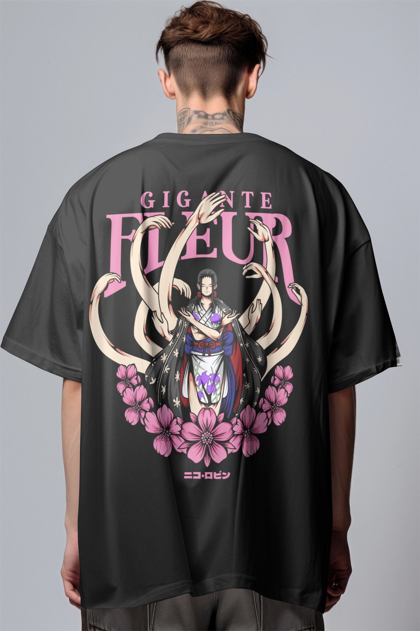 One Piece Nico Robin Graphic Printed Oversized T-shirt Harble Outfits
