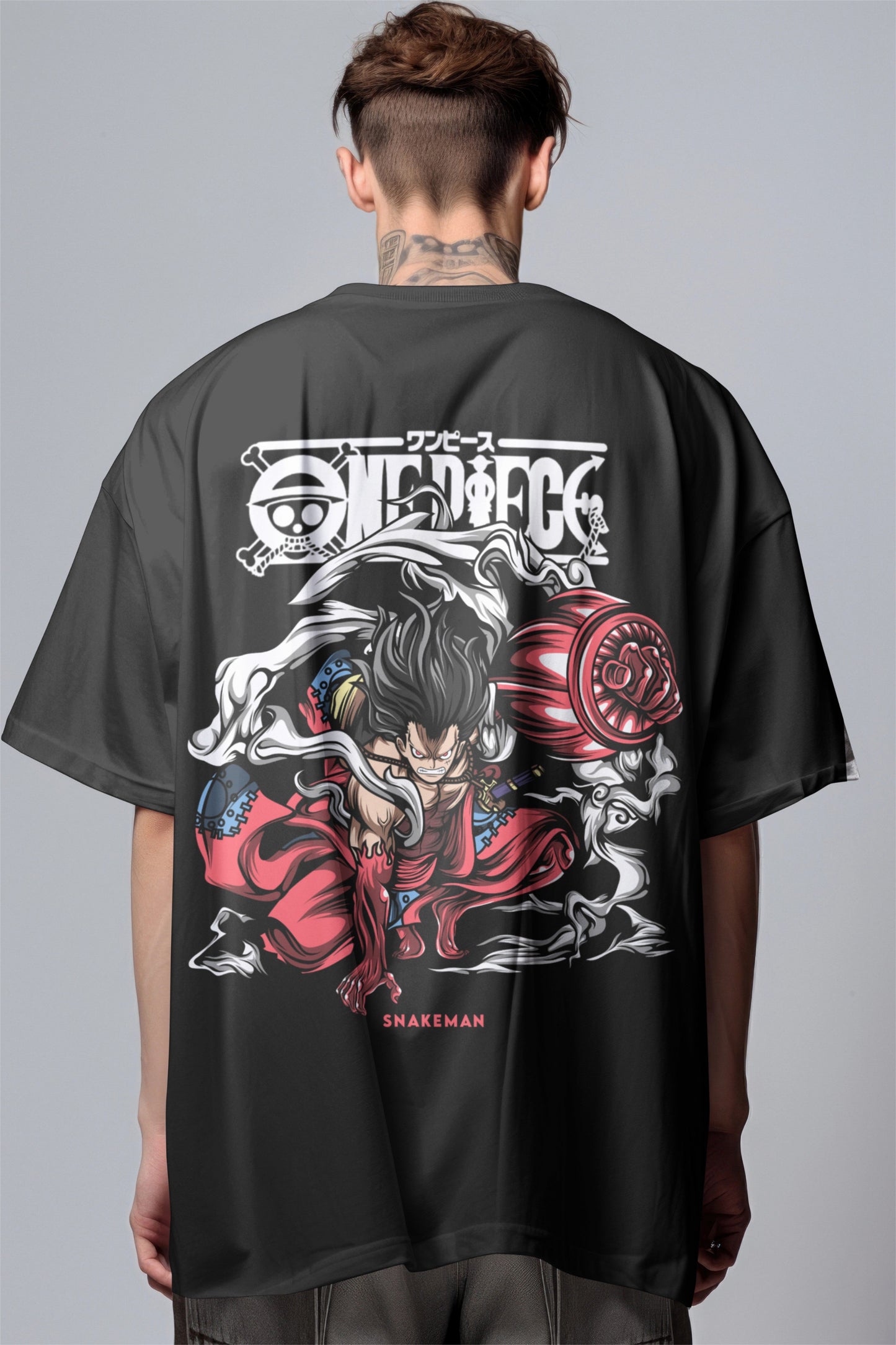 One Piece Snakeman Graphic Printed Oversized T-shirt Harble Outfits
