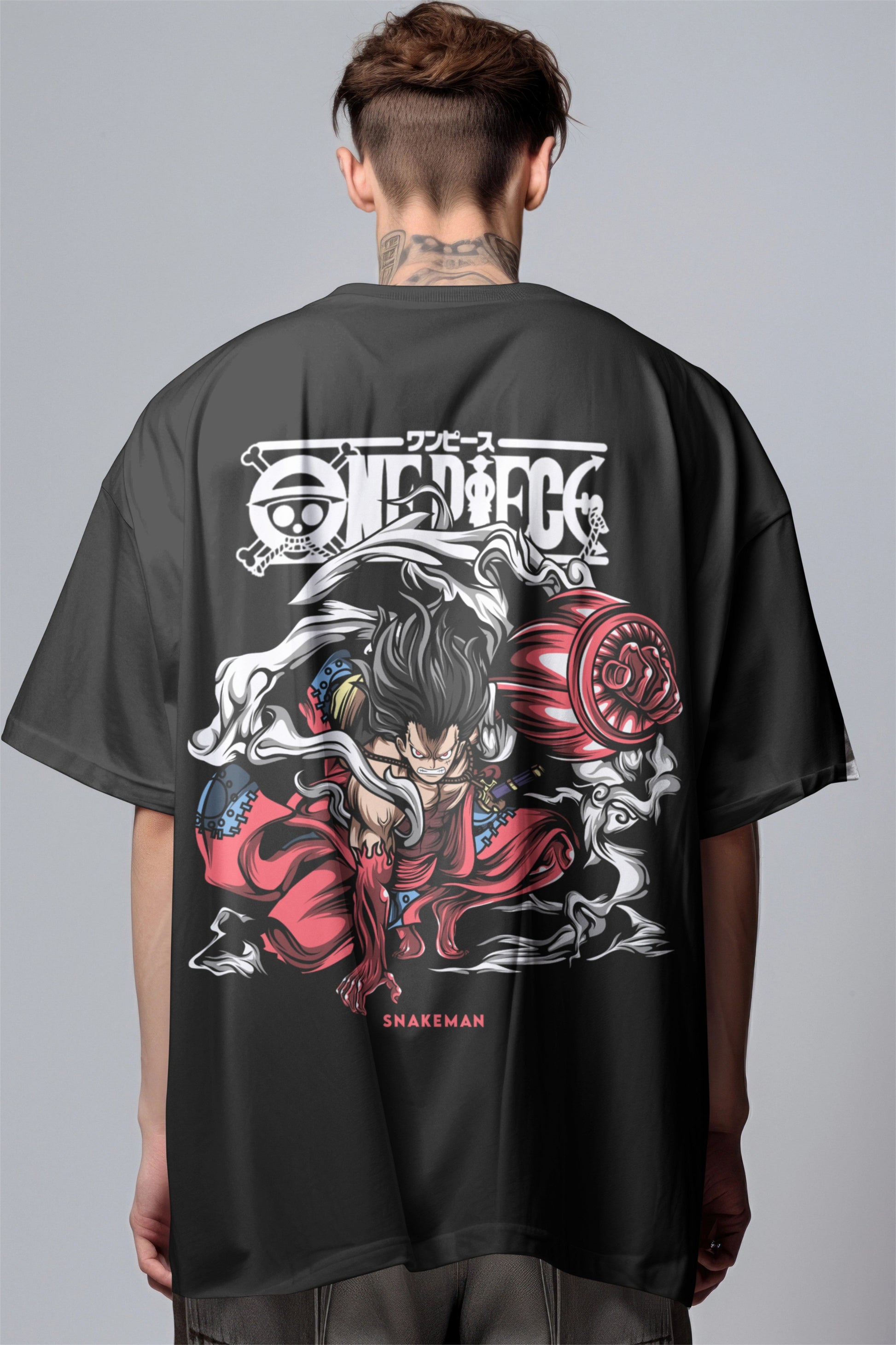 One Piece Snakeman Graphic Printed Oversized T-shirt Harble Outfits