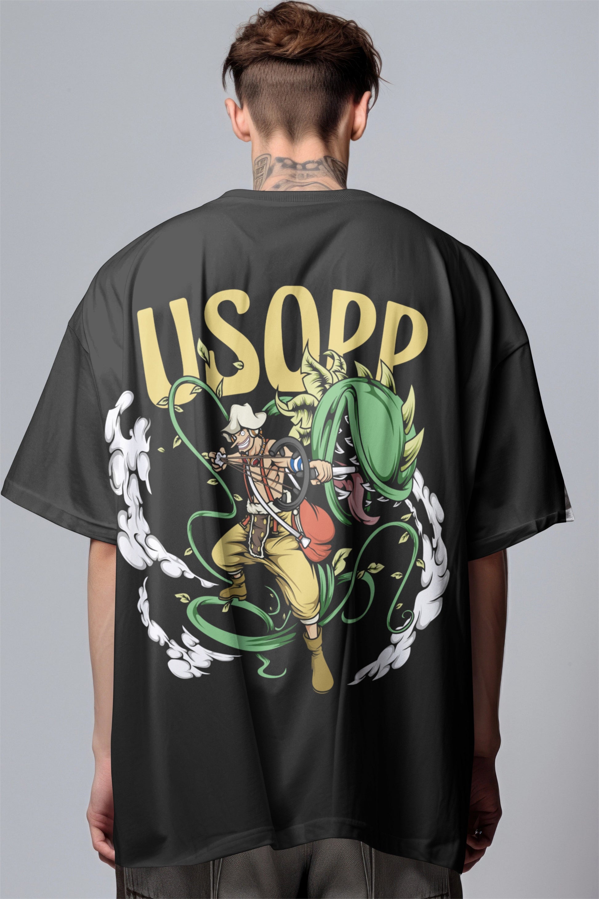 One Piece Usopp Sniper King Graphic Printed Oversized T-shirt Harble Outfits