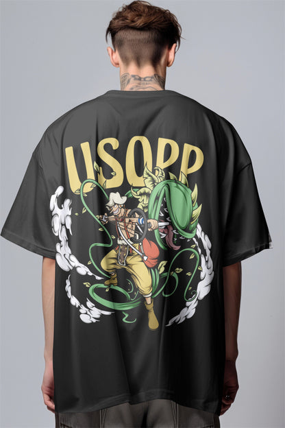 One Piece Usopp Sniper King Graphic Printed Oversized T-shirt Harble Outfits