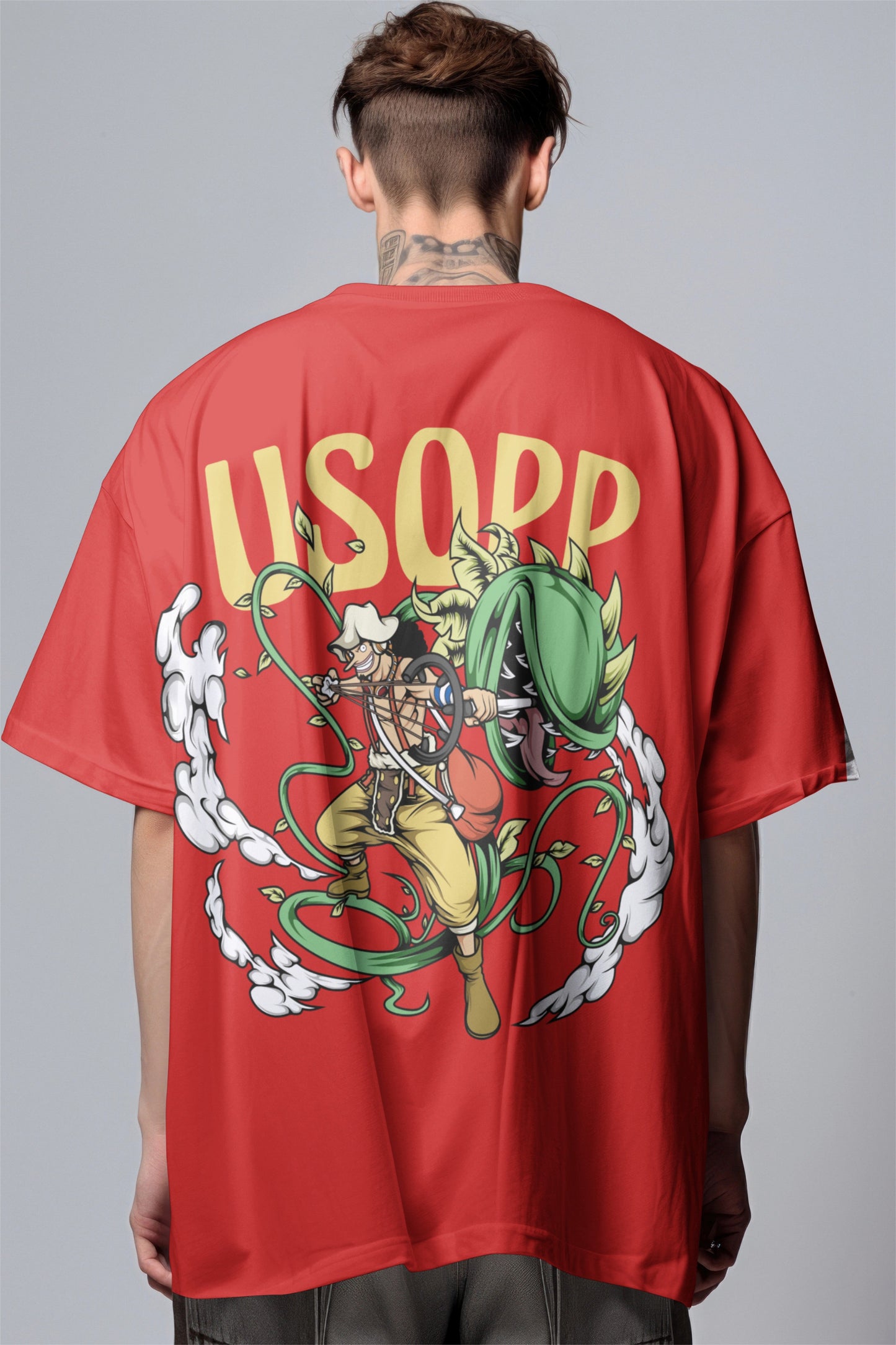 One Piece Usopp Sniper King Graphic Printed Oversized T-shirt Harble Outfits