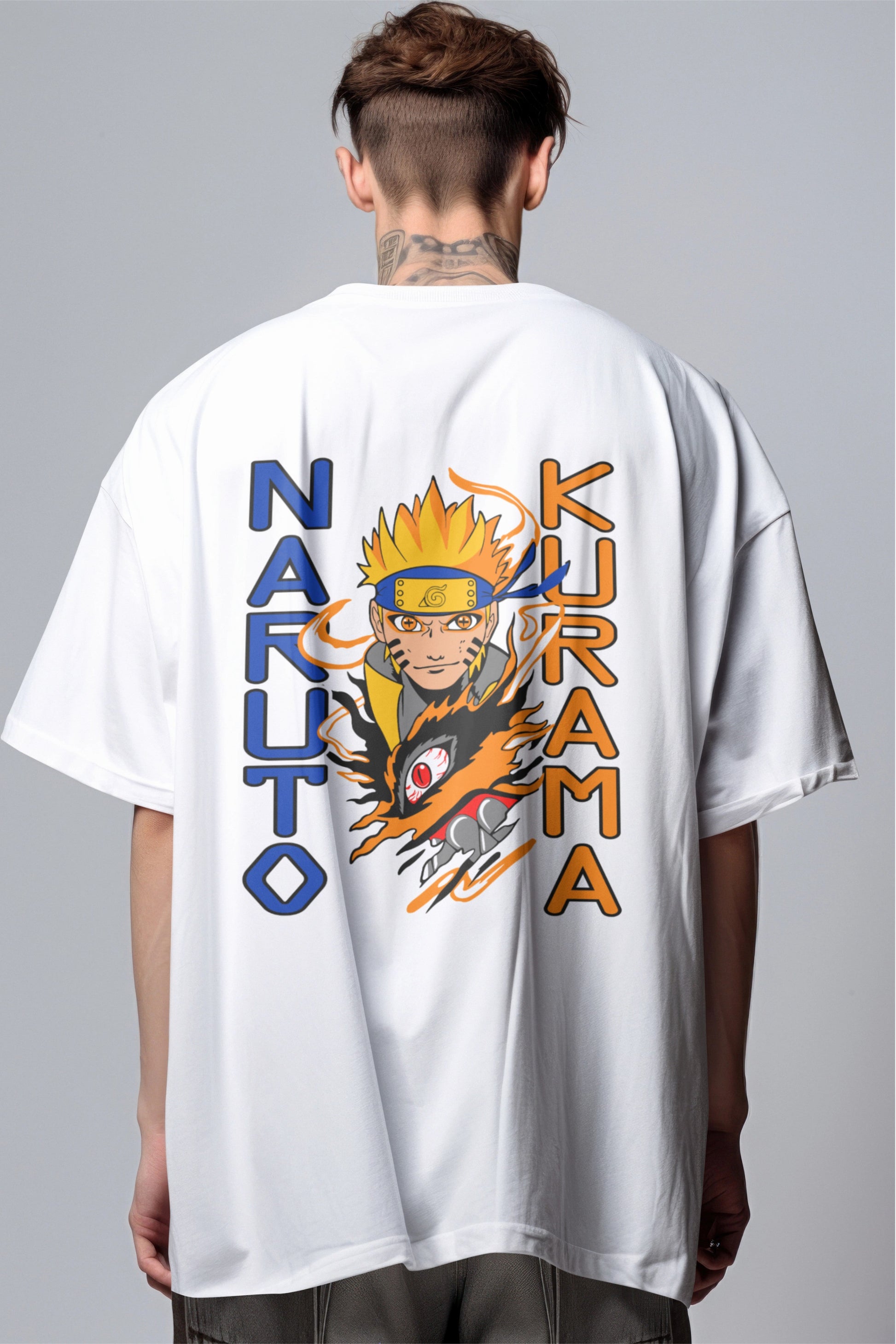 Naruto Kurama Graphic Printed Oversized T-shirt Harble Outfits