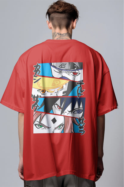 Team 7 Eyes of Power Graphic Printed Oversized T-shirt Harble Outfits