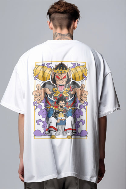 Dragon Ball Z Vegeta "Prince of Destruction" Printed Oversized T-shirt