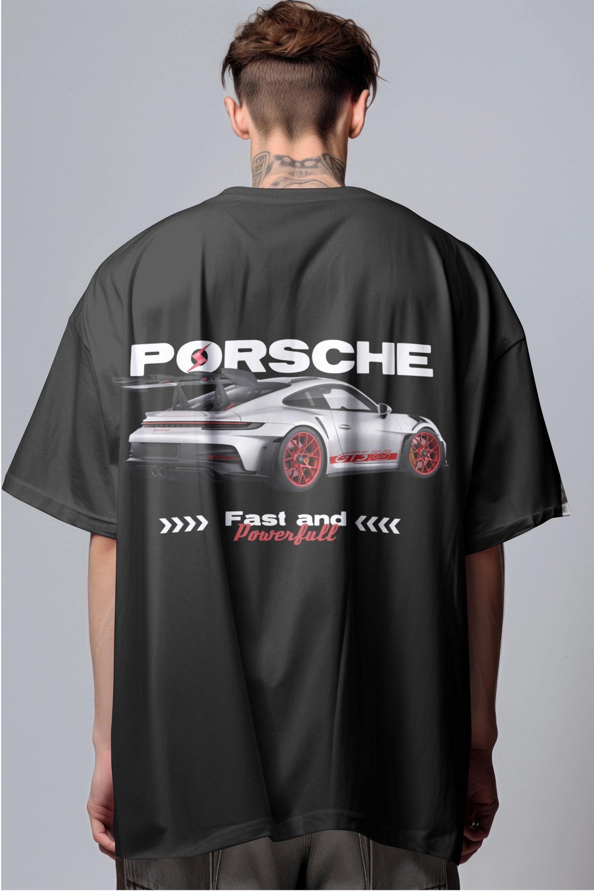Porsche GT3 RS Graphic Printed Oversized T-shirt Harble Outfits