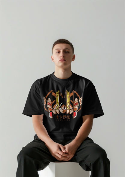 Dragon Ball - Goku Great Ape to Super Saiyan Oversized T-shirt Harble Outfits