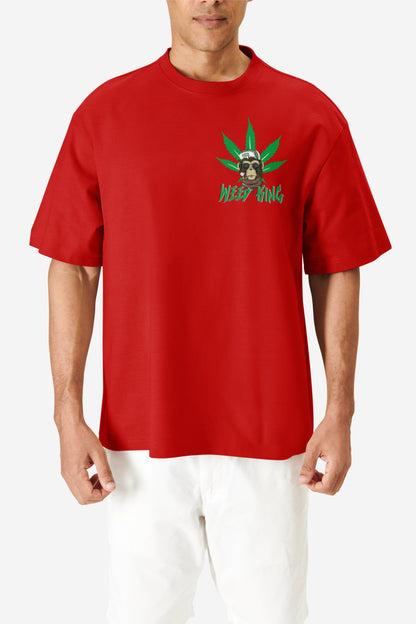 Weed King Streetwear Graphic Printed Oversized T-shirt Harble Outfits