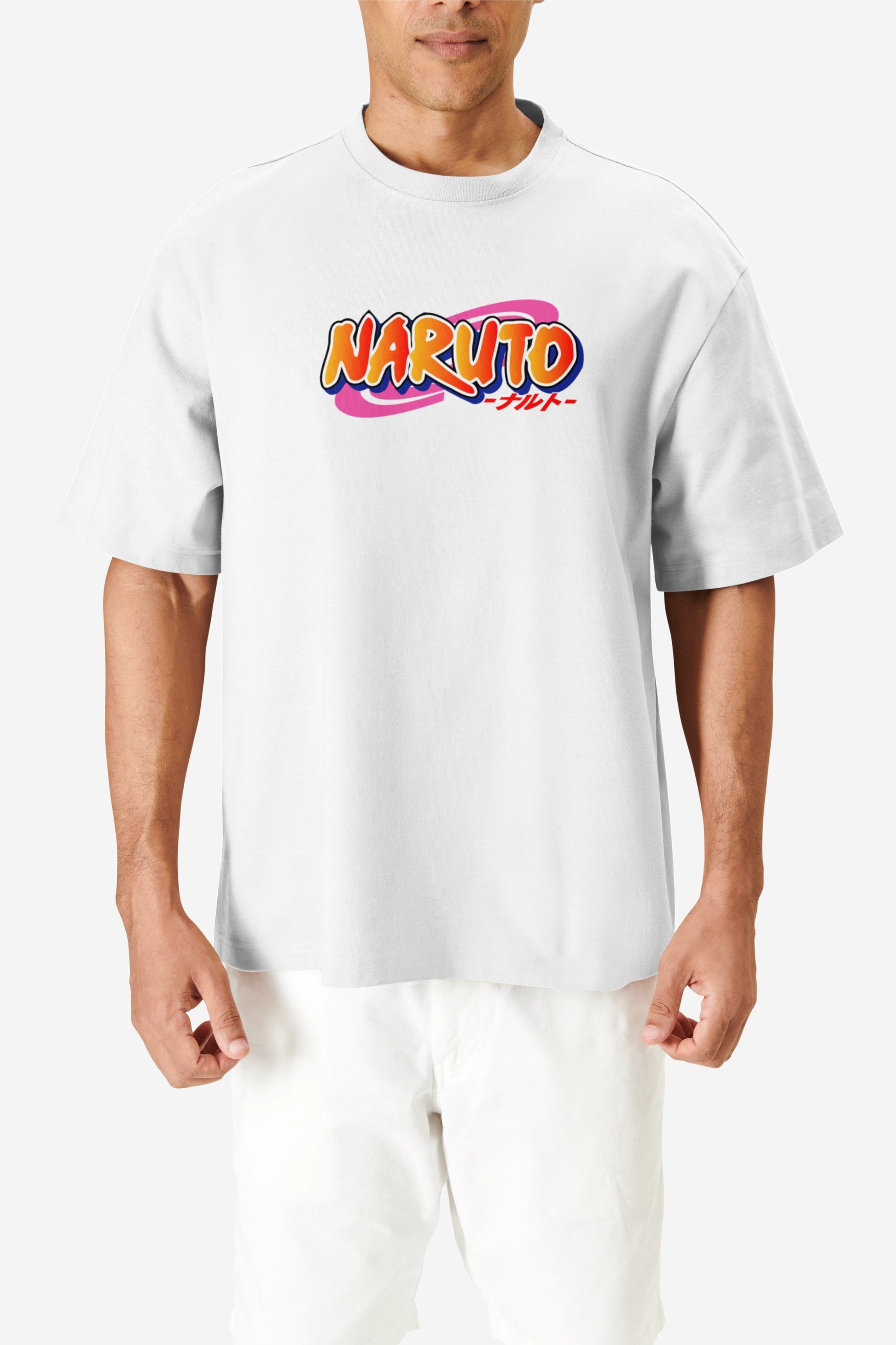 Naruto Orange Graphic Printed Oversized T-shirt Harble Outfits