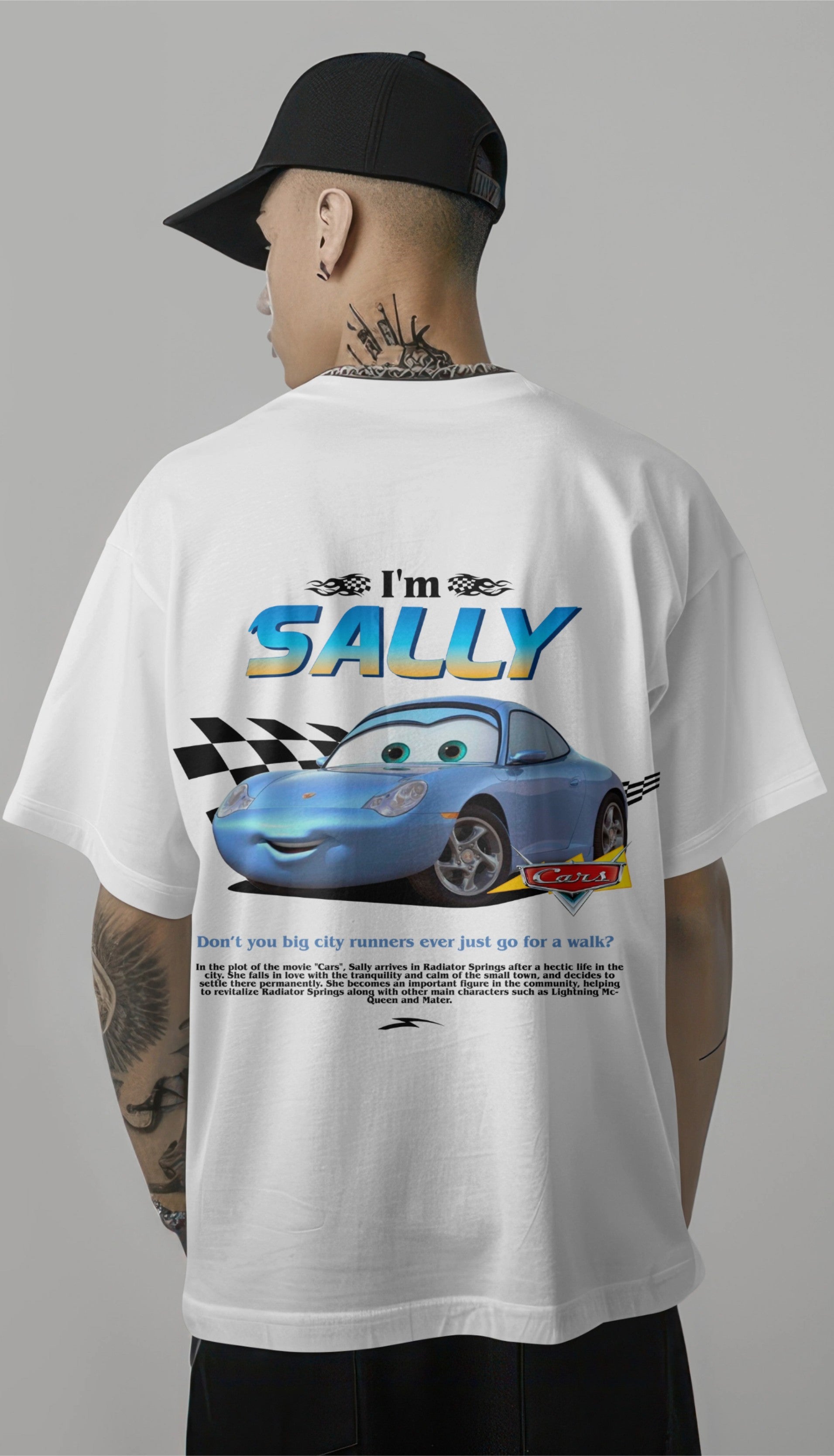 I’m Sally Graphic Printed Oversized T-shirt - Radiator Springs Edition Harble Outfits