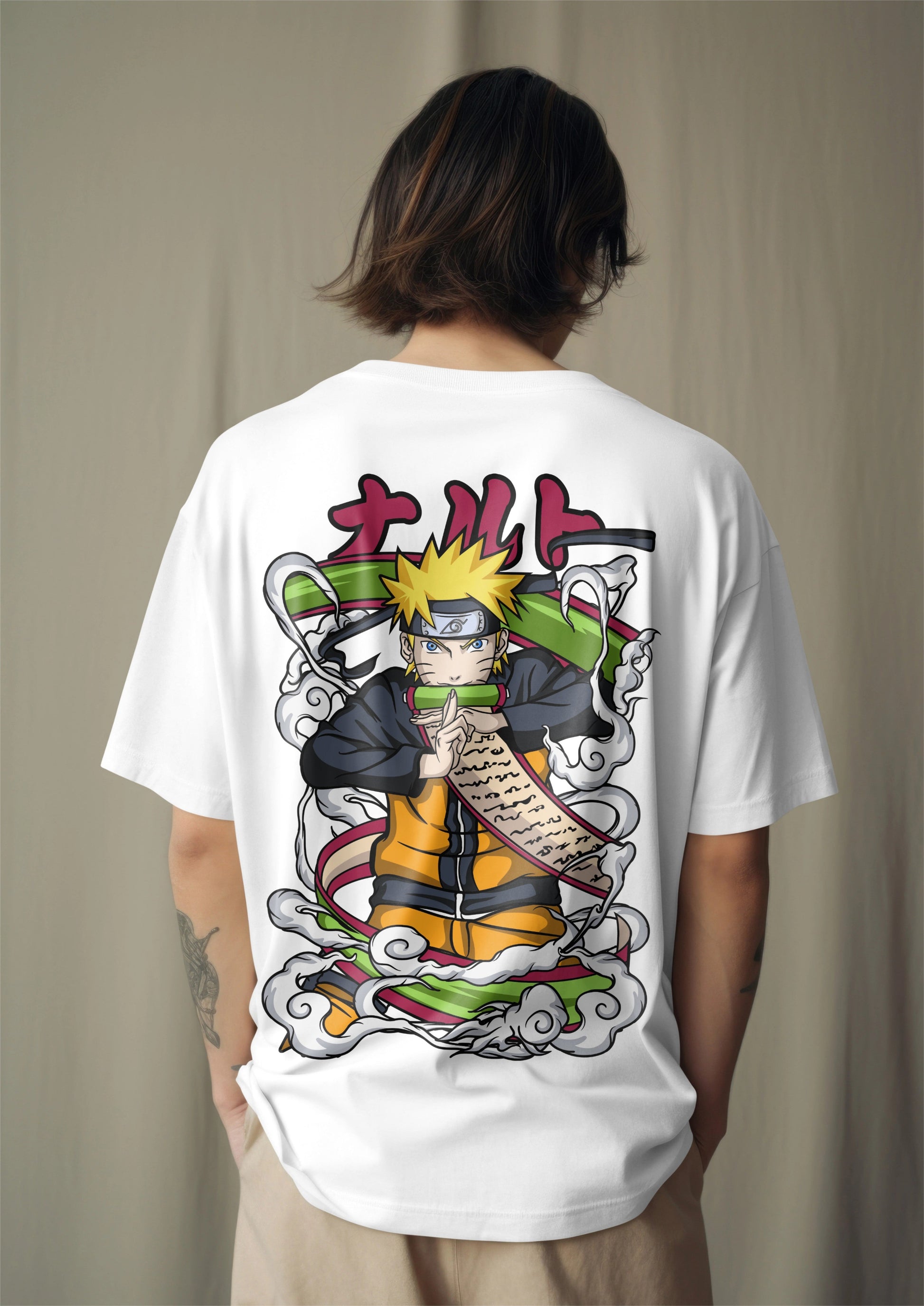 Naruto Summoning Jutsu Graphic Printed Oversized T-shirt Harble Outfits