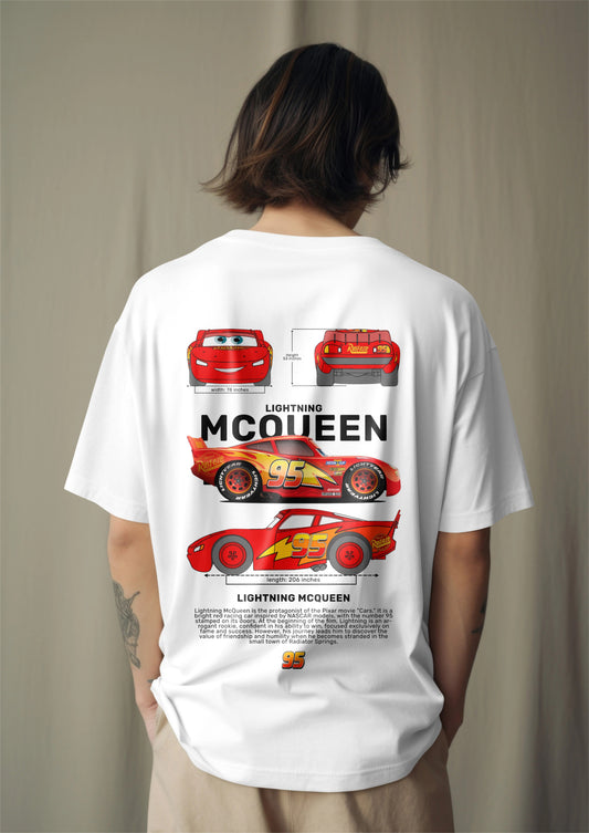 Lightning McQueen Graphic Printed Oversized T-shirt Harble Outfits