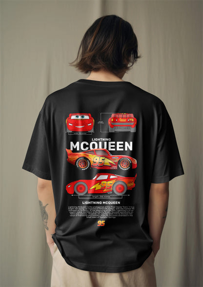 Lightning McQueen Graphic Printed Oversized T-shirt Harble Outfits