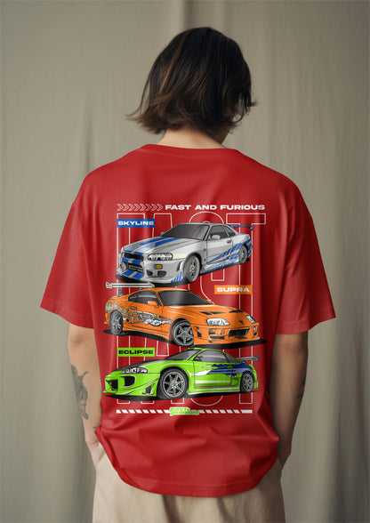 Fast & Furious Legends - Street Racer Series Printed Oversized T-shirt Harble Outfits
