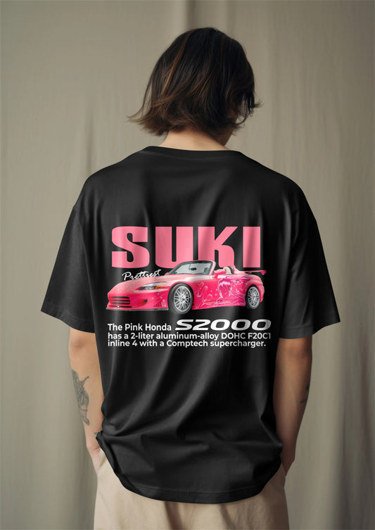 Fast & Furious Suki’s Pink S2000 Printed Oversized T-shirt - Prettiest Racer Edition Harble Outfits
