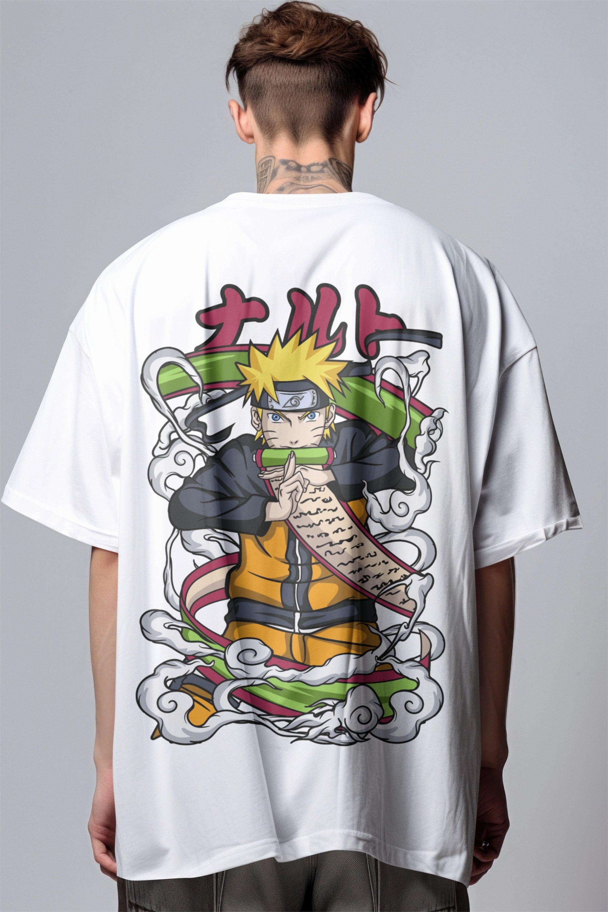 Naruto Summoning Jutsu Graphic Printed Oversized T-shirt Harble Outfits