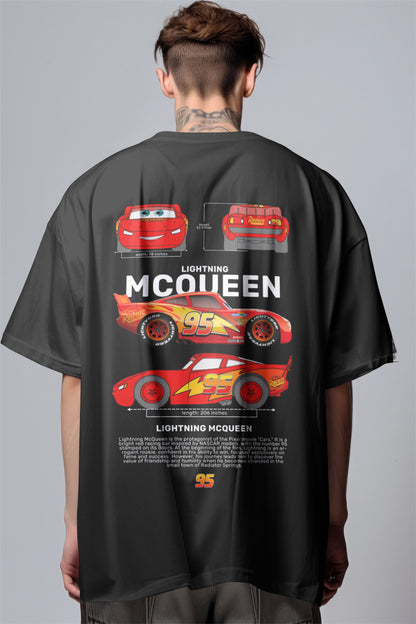Lightning McQueen Graphic Printed Oversized T-shirt Harble Outfits