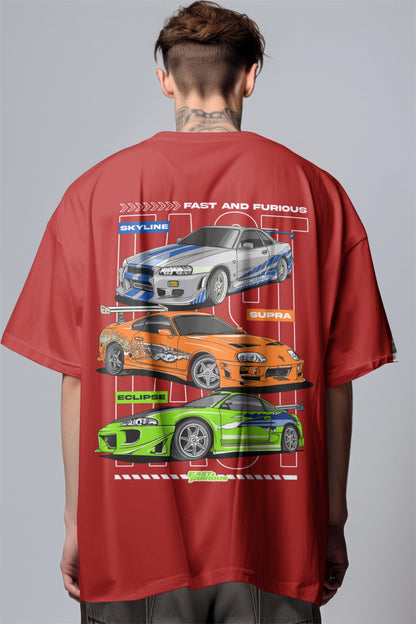 Fast & Furious Legends - Street Racer Series Printed Oversized T-shirt Harble Outfits