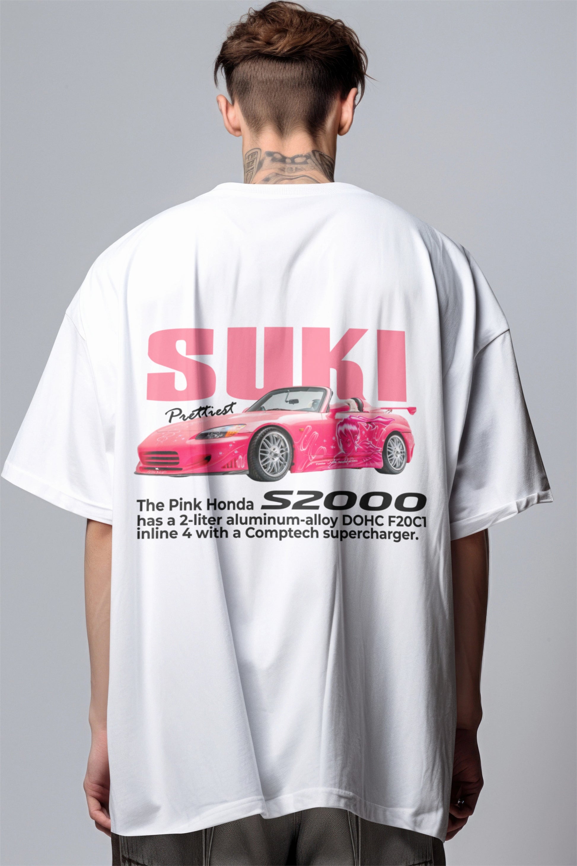Fast & Furious Suki’s Pink S2000 Printed Oversized T-shirt - Prettiest Racer Edition Harble Outfits