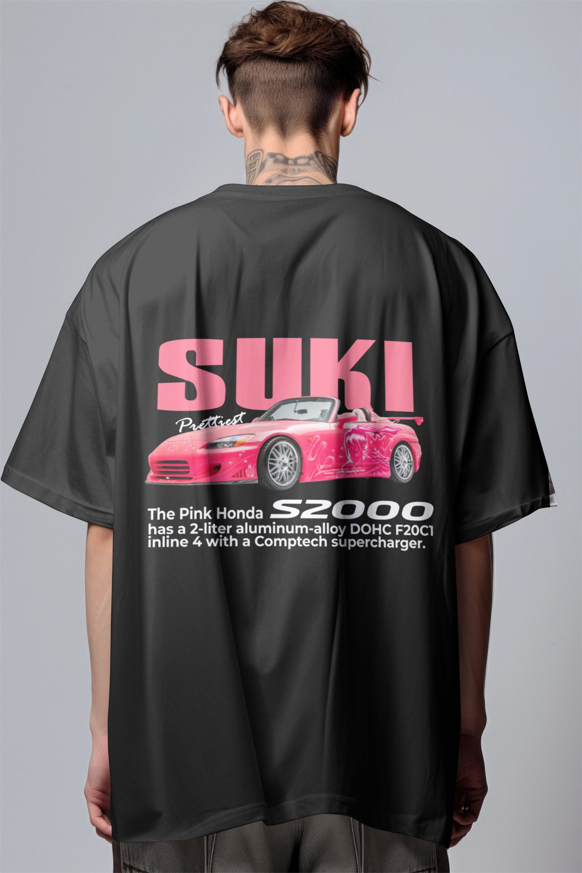 Fast & Furious Suki’s Pink S2000 Printed Oversized T-shirt - Prettiest Racer Edition Harble Outfits