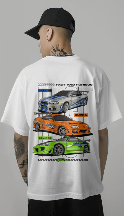 Fast & Furious Legends - Street Racer Series Printed Oversized T-shirt Harble Outfits